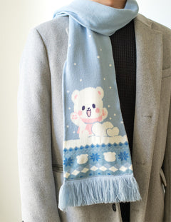 Milk Mocha Bear: Milk Winter Scarf Scarf Milk Mocha Bear