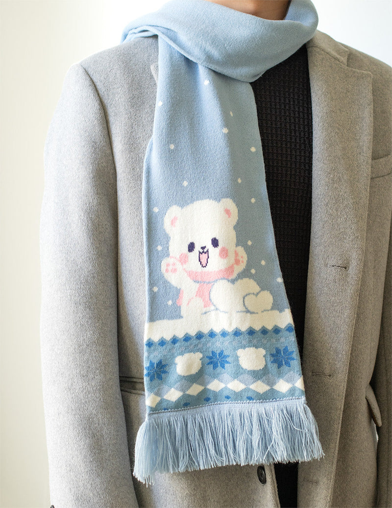 Milk Mocha Bear: Milk Winter Scarf Scarf Milk Mocha Bear