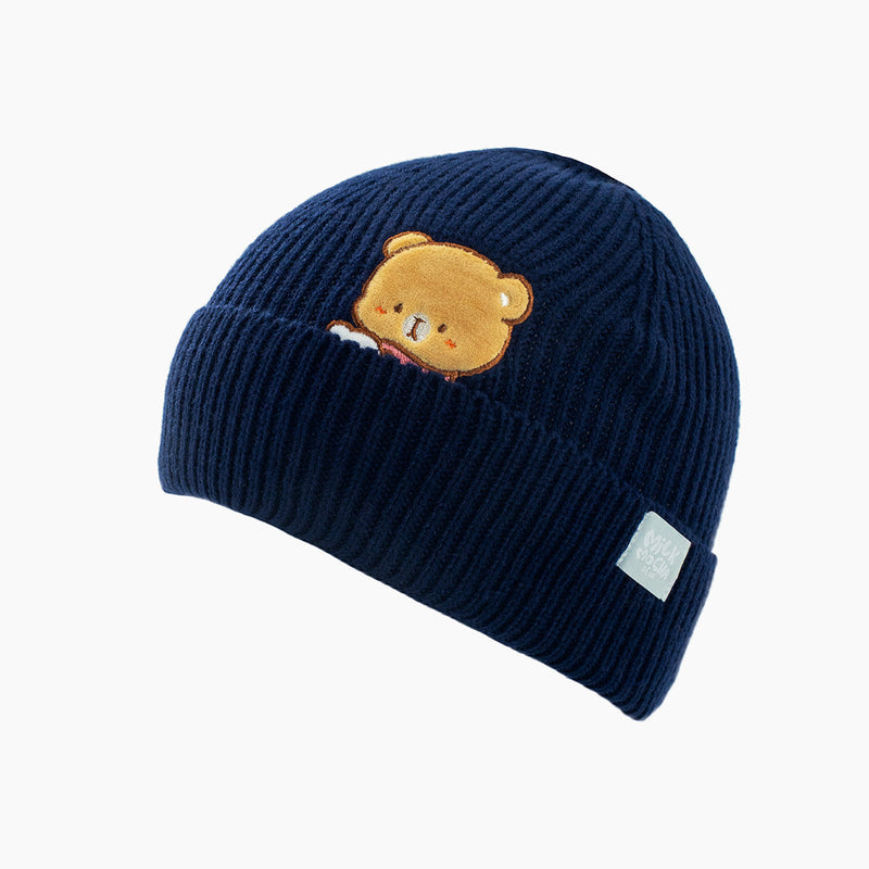 Milk Mocha Bear: Mocha Winter Beanie Hats Milk Mocha Bear