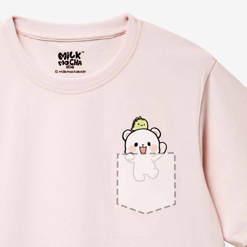 Milk Mocha Bear: Pocket Milk T-Shirt T-Shirts Milk Mocha Bear