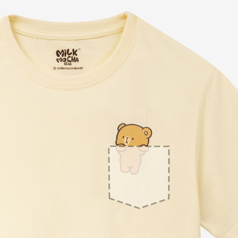 Milk Mocha Bear: Pocket Mocha T-Shirt T-Shirts Milk Mocha Bear
