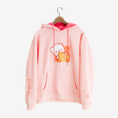Milk Mocha Bear: Pink Smooch Hoodies Hoodies Milk Mocha Bear XS
