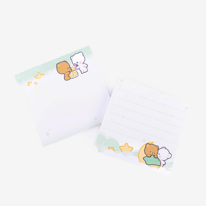 Milk Mocha Bear: Sweet Dreams Sticky Notes (2-Pack) Notebooks & Notepads Milk Mocha Bear