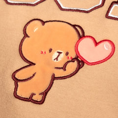 Milk Mocha Bear: Mocha Varsity Crewneck Crewnecks Milk Mocha Bear