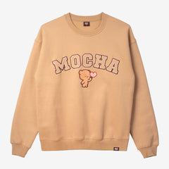 Milk Mocha Bear: Mocha Varsity Crewneck Crewnecks Milk Mocha Bear XS