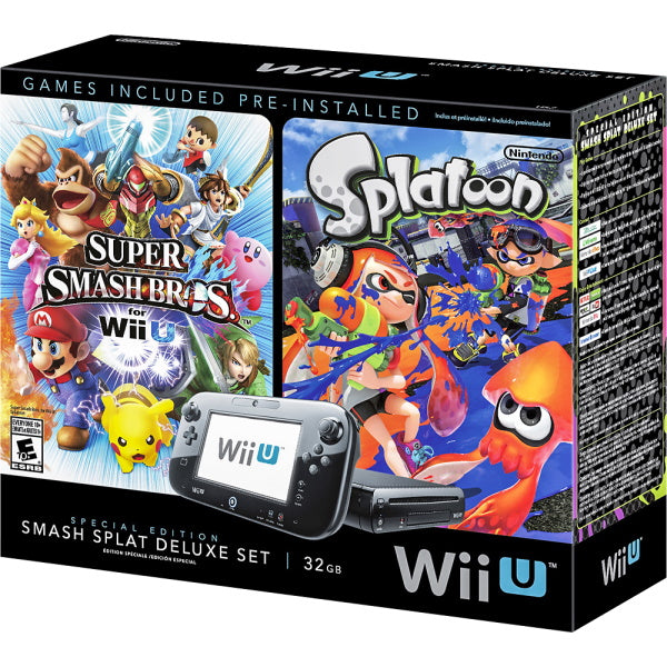 Nintendo Wii U Console - Special Edition Smash Splatoon Deluxe Set - 3 –  Shopville