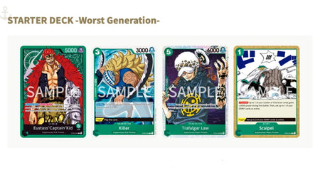 One Piece Card Game: Worst Generation Starter Deck Card Game Bandai Namco