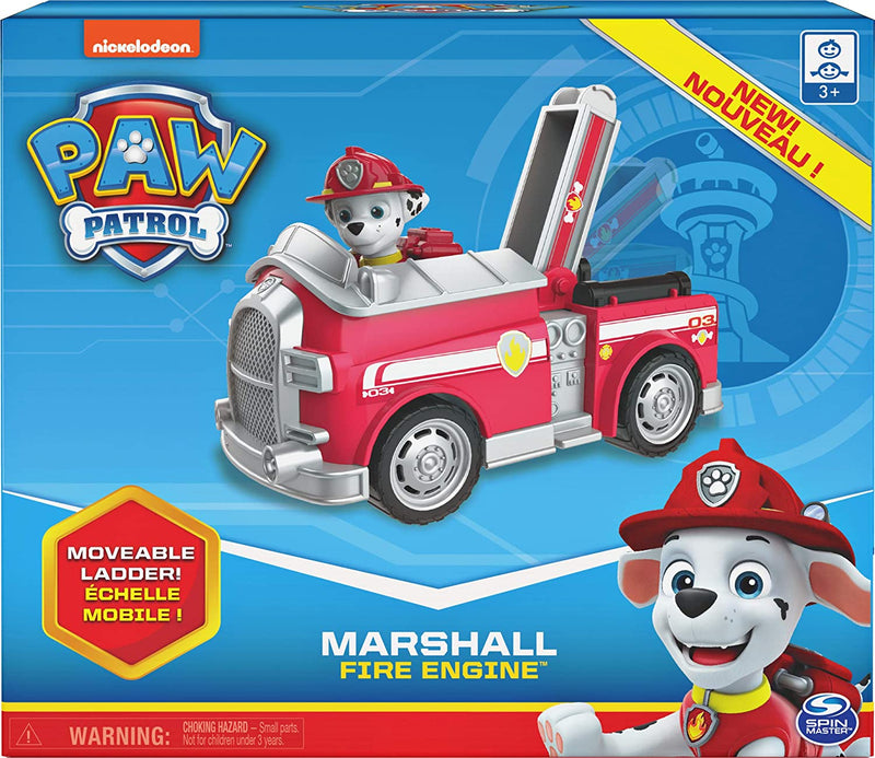 PAW Patrol Marshall’s Fire Engine Vehicle with Collectible Figure Toys & Games Spin Master