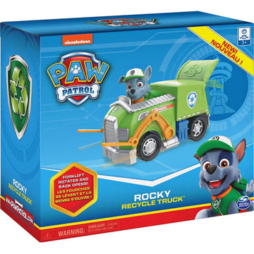PAW Patrol Rocky’s Recycle Truck with Collectible Figure Toys & Games Spin Master