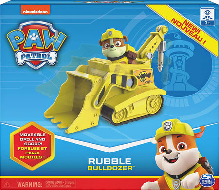PAW Patrol Rubble’s Bulldozer Vehicle with Collectible Figure Toys & Games Spin Master