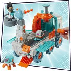 PJ Masks Romeo Bot Builder Preschool Toy, 2-in-1 Romeo Vehicle and Robot Factory Playset Toys & Games Hasbro