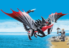 Playmobil Dreamworks Dragons: Deathgripper with Grimmel - 11 Piece Playset Toys & Games Playmobil