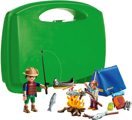 Playmobil Family Fun: Camping Adventure Carry Case - 32 Piece Playset Toys & Games Playmobil