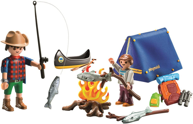 Playmobil Family Fun: Camping Adventure Carry Case - 32 Piece Playset Toys & Games Playmobil