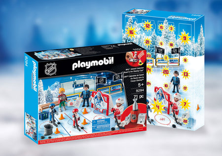 Playmobil NHL: NHL Advent Calendar - Road to The Cup - 71 Piece Playset Toys & Games Playmobil