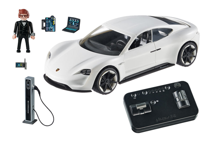 Playmobil The Movie: Rex Dasher's Porsche Mission E - 24 Piece Playset Toys & Games Playmobil