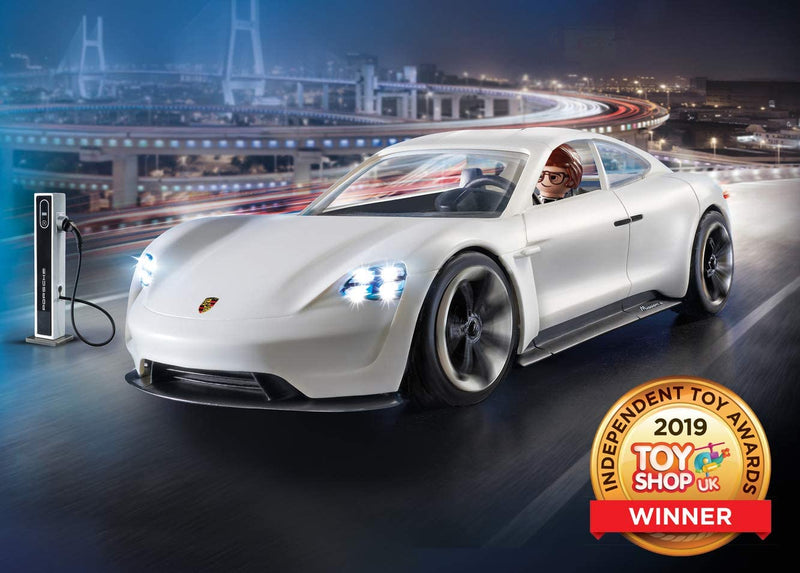 Playmobil The Movie: Rex Dasher's Porsche Mission E - 24 Piece Playset Toys & Games Playmobil