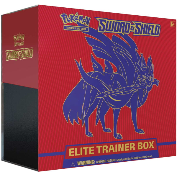 Pokemon TCG: Sword & Shield Elite Trainer Box - Zacian Card Game Pokemon