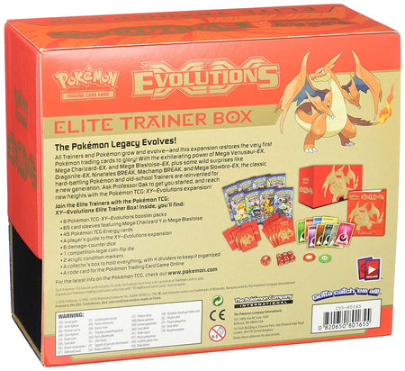 Pokemon TCG XY Evolutions - Mega Charizard Y Elite Trainer Box Card Game Pokemon