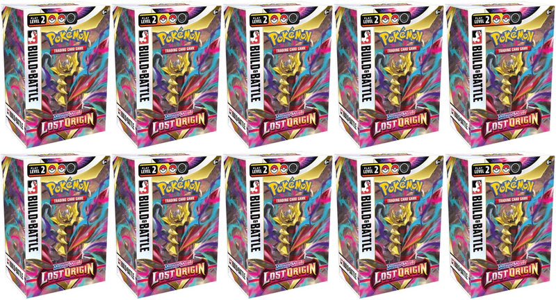Pokemon TCG: Sword & Shield - Lost Origin Build & Battle Display Box - 10 Count Card Game Pokemon
