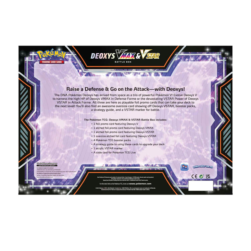 Pokemon TCG: Deoxys VMAX & VSTAR Battle Box Card Game Pokemon