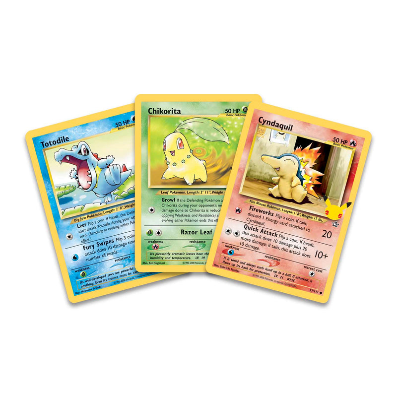 Pokemon TCG: 25th Anniversary First Partner Pack - Johto Card Game Pokemon