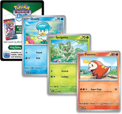 Pokemon TCG: Paldea Pin Collection - Fuecoco - 4 Booster Packs & Promos Card Game Pokemon