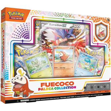 Pokemon TCG: Paldea Pin Collection - Fuecoco - 4 Booster Packs & Promos Card Game Pokemon