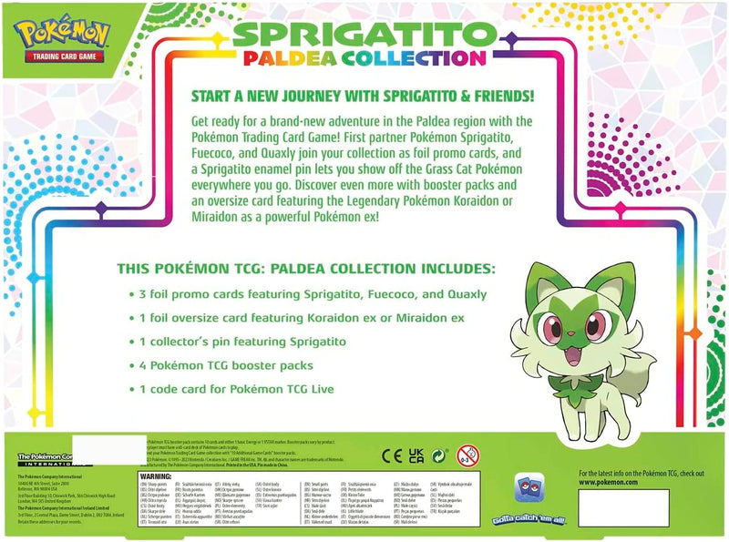 Pokemon TCG: Paldea Pin Collection - Sprigatito Card Game Pokemon