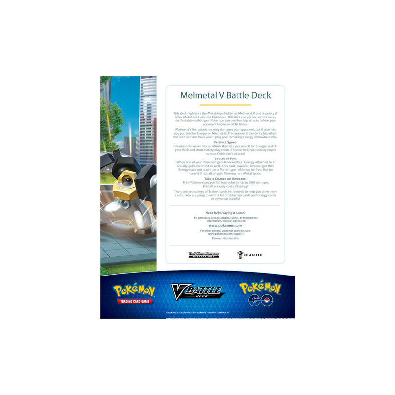 Pokemon TCG: Pokemon GO Melmetal V Battle Deck Card Game Pokemon