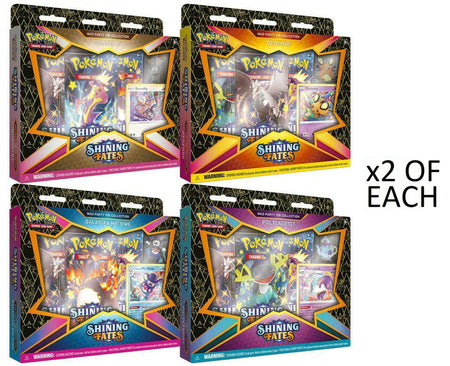 Pokemon TCG: Shining Fates Mad Party Pin Collection Box - Set of 8 Card Game Nintendo