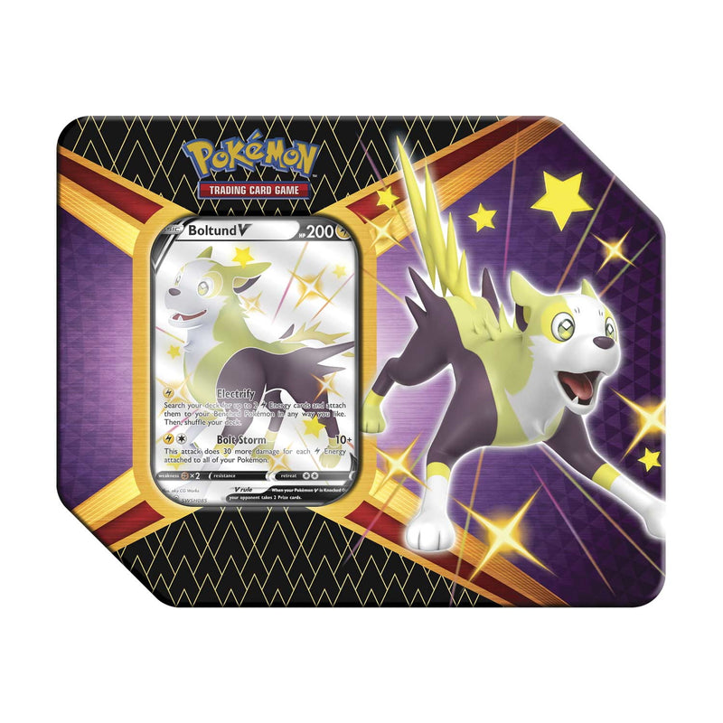 Pokemon TCG: Shining Fates Tins - Boltund V / Cramorant V / Eldegoss V Card Game Pokemon
