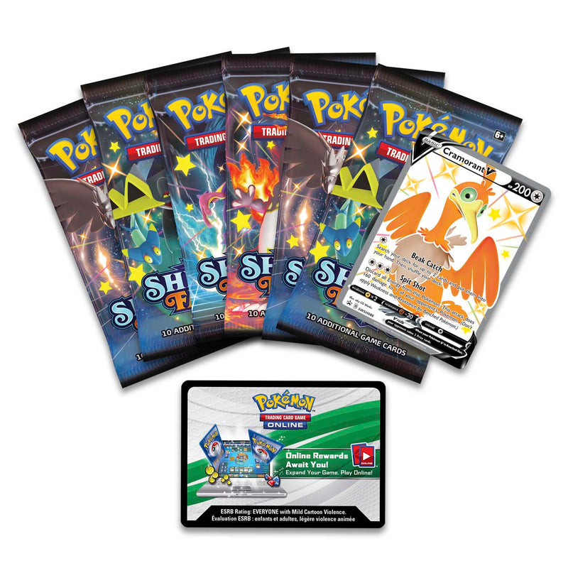 Pokemon TCG: Shining Fates Tins - Boltund V / Cramorant V / Eldegoss V Card Game Pokemon