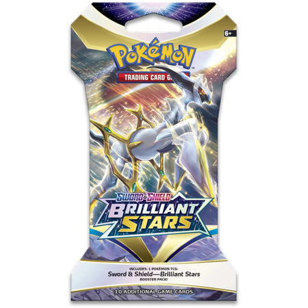 Pokemon TCG: Sword & Shield - Brilliant Stars Sleeved Booster Pack - 10 Cards Card Game Pokemon