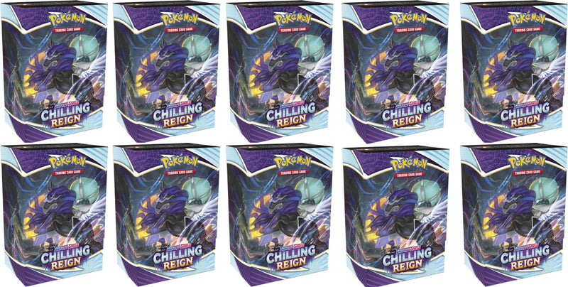 Pokemon TCG: Sword & Shield - Chilling Reign Build & Battle Display Box - 10 Count Card Game Pokemon