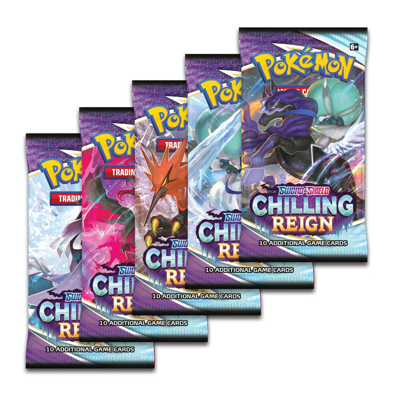 Pokemon TCG: Sword & Shield - Chilling Reign Build & Battle Display Box - 10 Count Card Game Pokemon