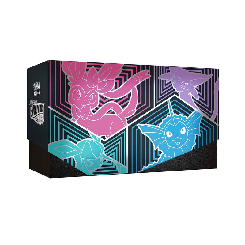 Pokemon TCG: Sword & Shield - Evolving Skies Elite Trainer Box - Vaporeon, Espeon, Glaceon & Sylveon Card Game Pokemon