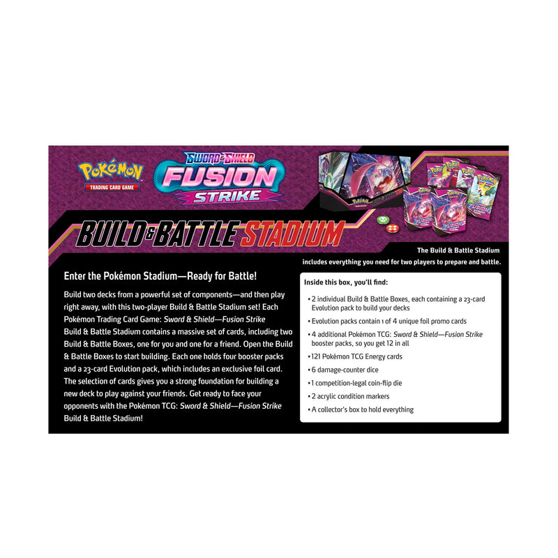 Pokemon TCG: Sword & Shield - Fusion Strike Build & Battle Stadium Card Game Pokemon
