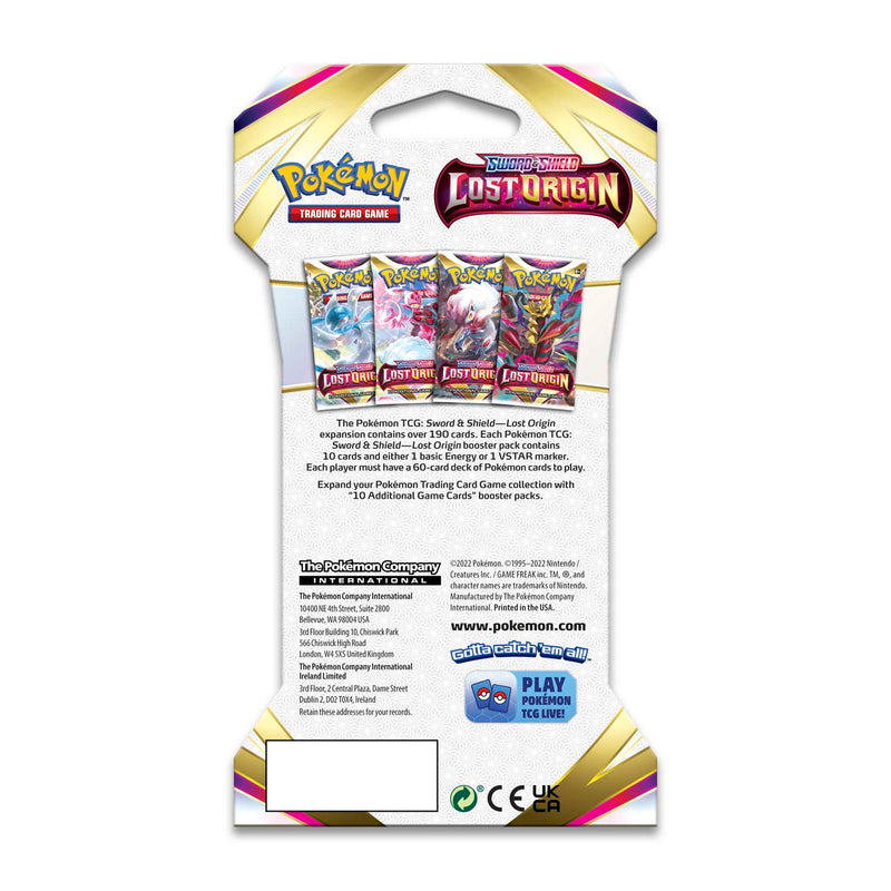 Pokemon TCG: Sword & Shield - Lost Origin Sleeved Booster Pack Card Game Pokemon