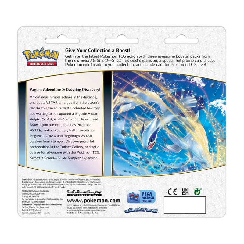 Pokemon TCG: Sword & Shield - Silver Tempest 3 Booster Packs, Coin & Togetic Promo Card Card Game Pokemon