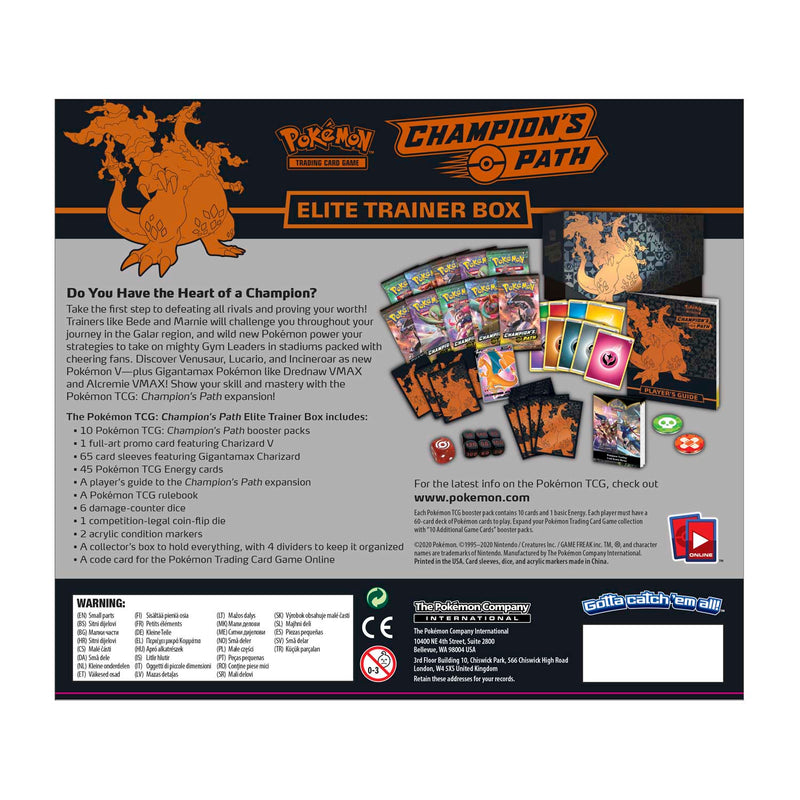 Pokemon TCG: Champion's Path Elite Trainer Box Card Game Pokemon