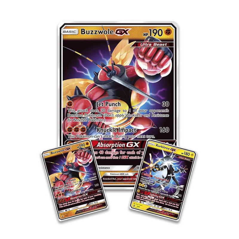 Pokemon TCG: Ultra Beasts GX Premium Collection - Buzzwole & Xurkitree Card Game Pokemon