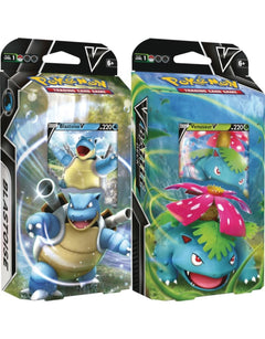 Pokemon TCG: V Battle Deck - Venusaur vs. Blastoise Display Box Card Game Pokemon