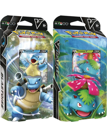 Pokemon TCG: V Battle Deck - Venusaur vs. Blastoise Display Box Card Game Pokemon