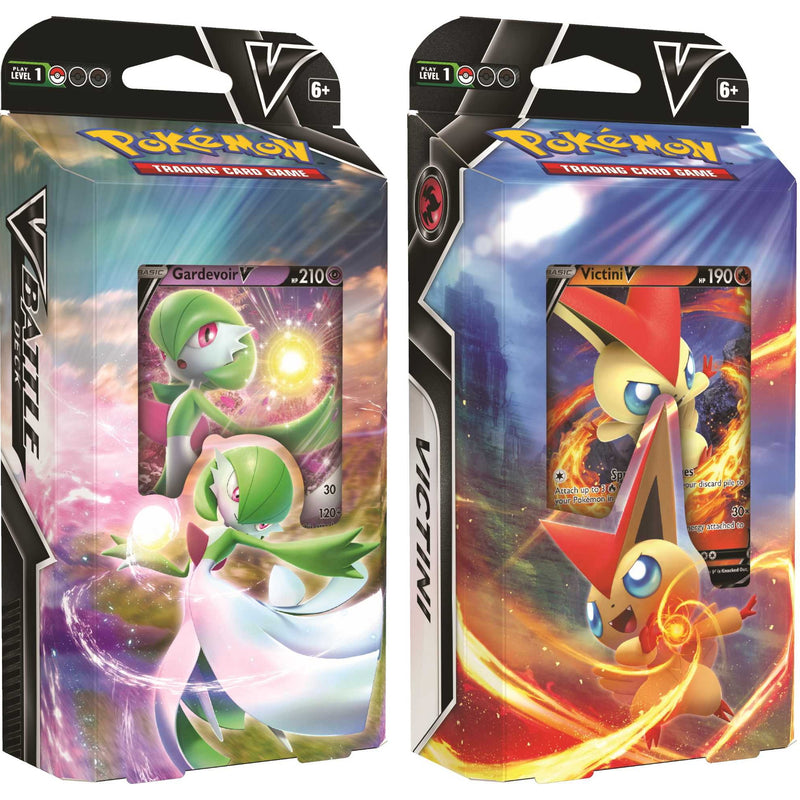 Pokemon TCG: V Battle Deck - Victini vs. Gardevoir Display Box Card Game Pokemon