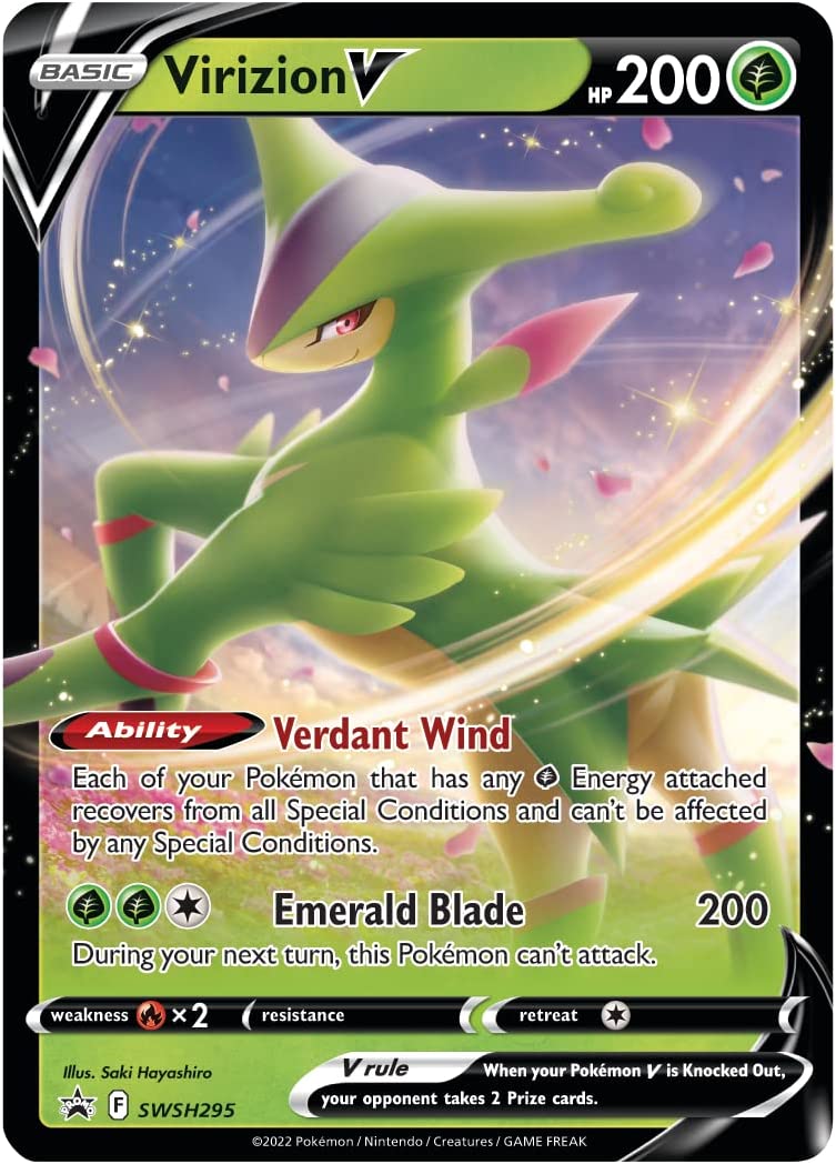 Pokemon TCG: Virizion V Box Card Game Pokemon