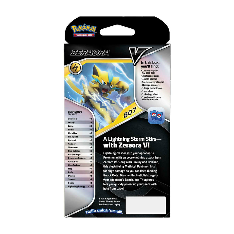 Pokemon TCG: Zeraora V Battle Deck Card Game Pokemon
