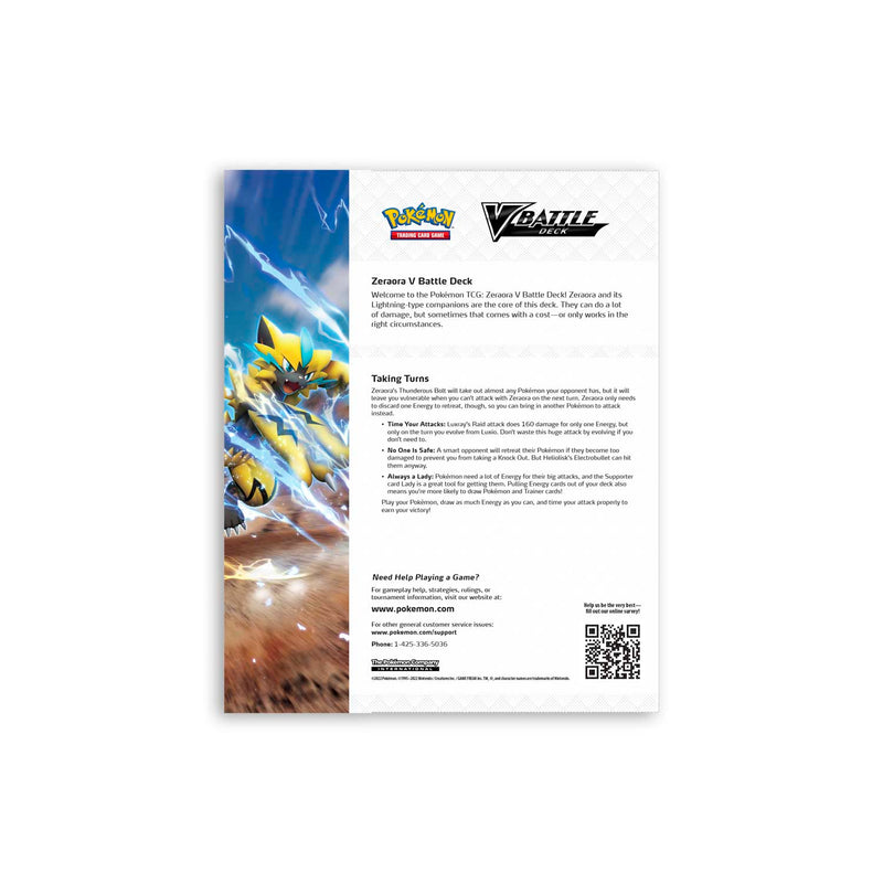 Pokemon TCG: Zeraora V Battle Deck Card Game Pokemon