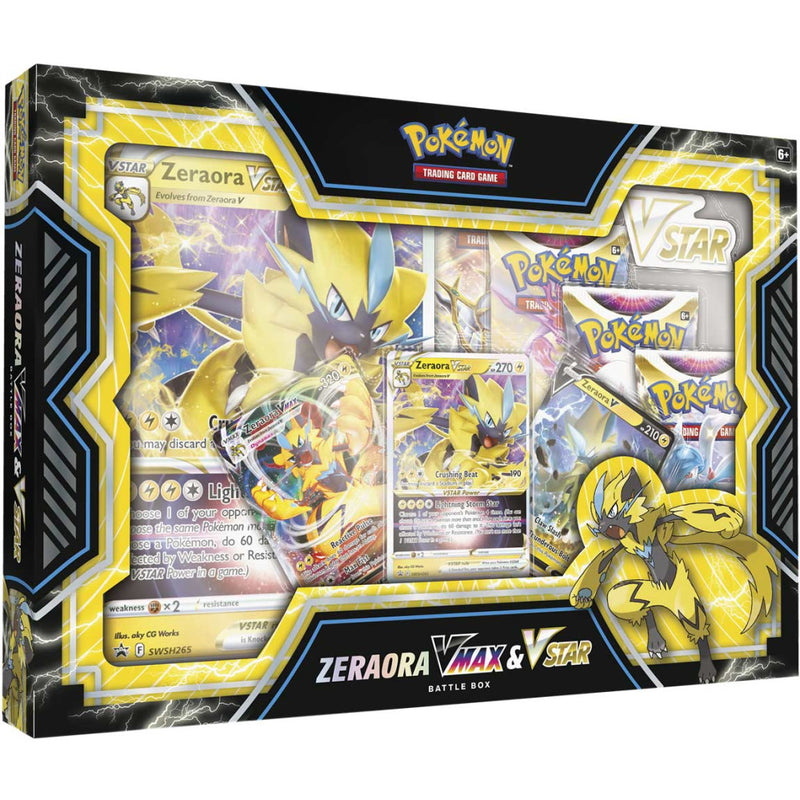 Pokemon TCG: Zeraora VMAX & VSTAR Battle Box Card Game Pokemon