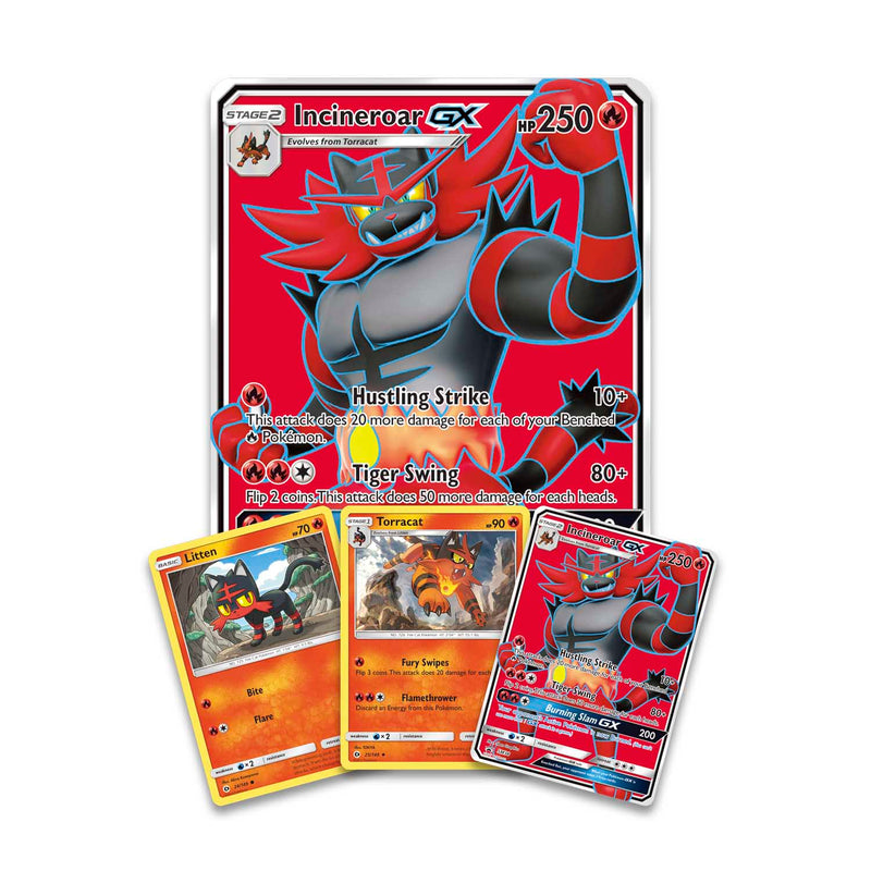 Pokemon TCG: Sun & Moon Guardians Rising - Incineroar GX Premium Collection Box Card Game Pokemon